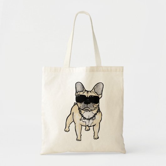 Frenchie - Slecht voor het bot Tote Bag (Voorkant)
