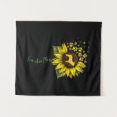 Frenchie Sunflower Ma Wandkleed (Voorkant (horizontaal))