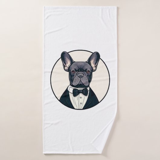 Frenchie The Gentlemen (Serviette de bain)