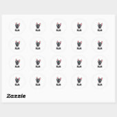 Frenchie The Gentlemen Kopie (5) Ronde Sticker (Vel)
