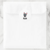 Frenchie The Gentlemen Kopie (5) Ronde Sticker (Tas)