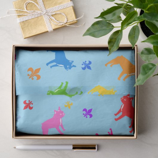 Frenchie tissuepapier (Geschenk)