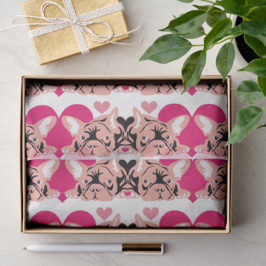 Frenchie  tissuepapier (Geschenk)