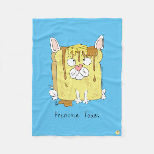 Frenchie Toast Franse Bulldog Fleece Deken