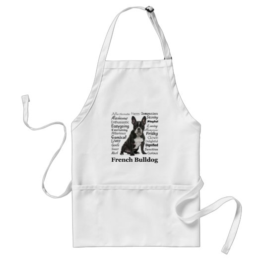 Frenchie Traits Apron Standaard Schort (Voorkant)