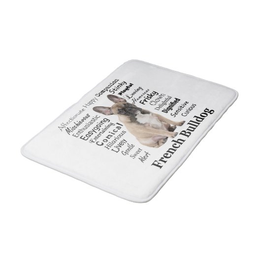 Frenchie Traits Bath Mat (Gekanteld)