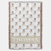 Frenchie (Tricolor bleu Fawn) Couverture bébé (devant Vertical)