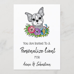 *~* Frenchie Uitnodiging voor evenement met schat