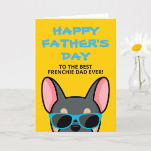 Frenchie Vaderdag Blauw Tane Franse Bulldog Kaart