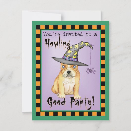 Frenchie Witch Invitation (Devant)