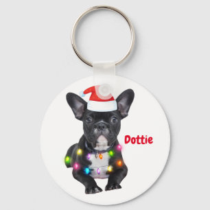 frenchies kerstcadeau voor bulldog liefhebbers cer sleutelhanger