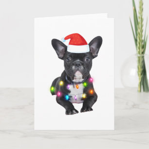 frenchies kerstcadeau voor bulldog liefhebbers kaart