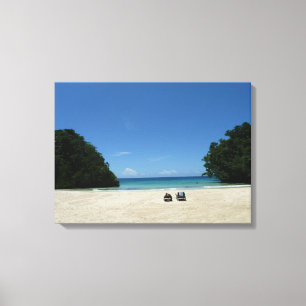 Frenchman's Cove Beach Jamaica Photo Wall Canvas Afdruk