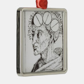 Frenologie Metalen Ornament (Rechts)