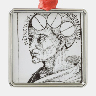 Frenologie Metalen Ornament