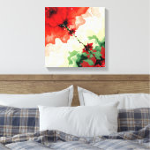 Fréquences de Fleur de Noël Toile Premium Envelopp (Insitu(Chambre))