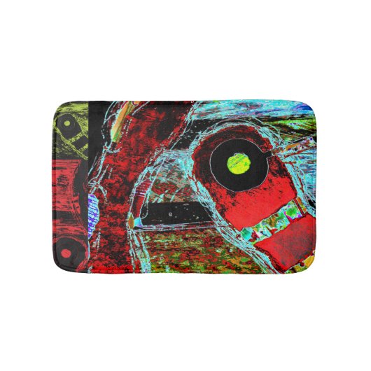 Frequency Serpent – Abstract Energy Compact Mirror Badmat (Voorkant)