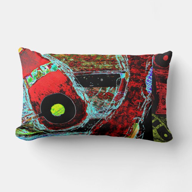 Frequency Serpent –  Abstract Energy Throw Pillow Kussen (Voorkant)