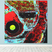 Frequency Serpent  Abstract Stretched Canvas Print (Insitu (Houten vloer))