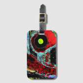 Frequency Serpent – Digital Abstract Energy Cross  Bagagelabel (Voorkant (verticaal))