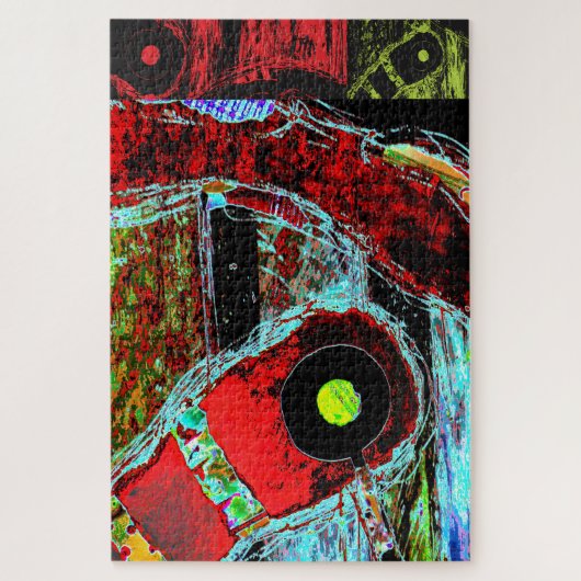 Frequency Serpent – Digital Abstract Energy Puzzle (Vertical)