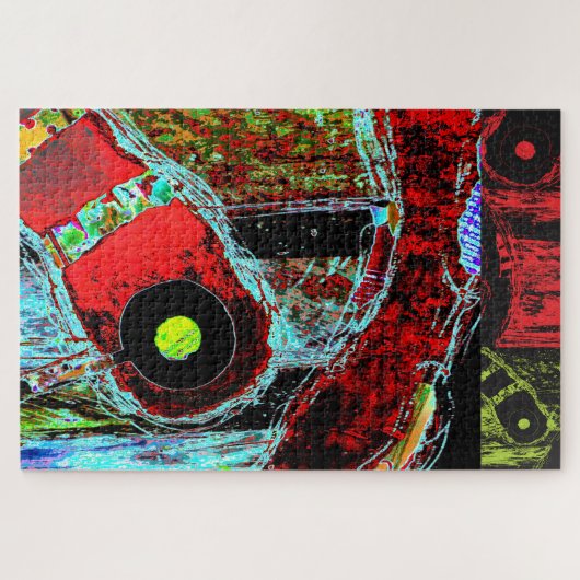 Frequency Serpent – Digital Abstract Energy Puzzle Legpuzzel (Horizontaal)