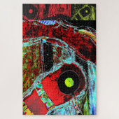 Frequency Serpent – Digital Abstract Energy Puzzle Legpuzzel (Verticaal)