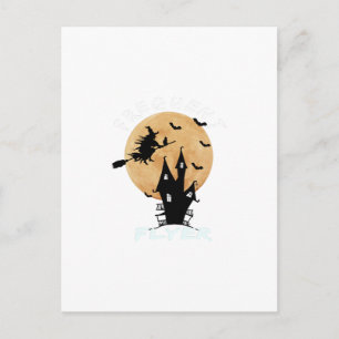 Frequent Flyer Heks Halloween T-Shirt Perfect Briefkaart