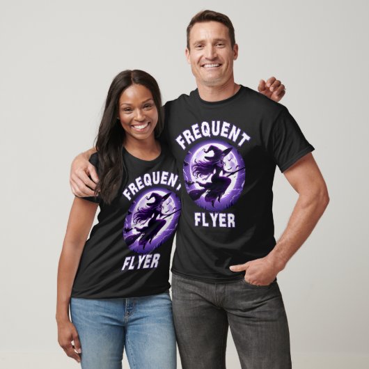 Frequent Flyer Witch, Funny Halloween Witch Costum T-shirt (Unisex)
