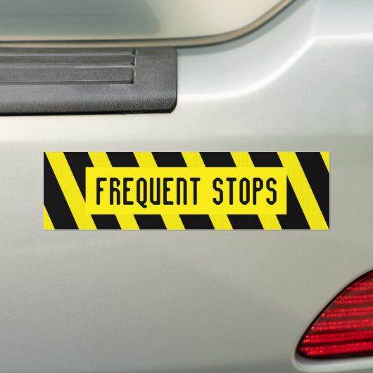 FRÉQUENT STOPS, autocollant de pare-chocs (En voiture)
