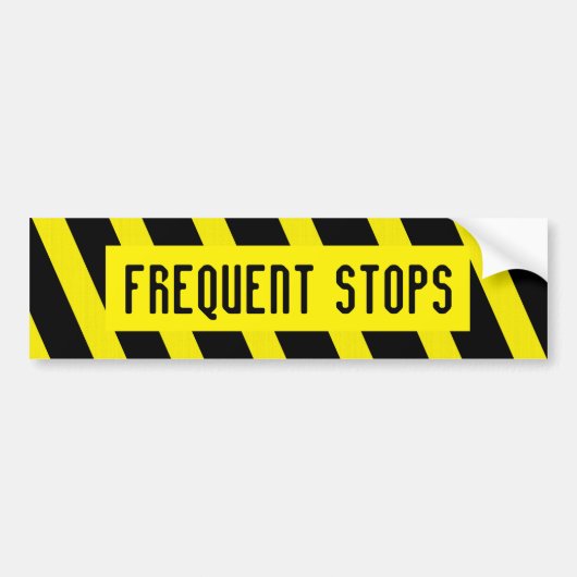 FRÉQUENT STOPS, autocollant de pare-chocs (Devant)