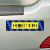 FREQUENT STOPS-bumpersticker Bumpersticker (Op auto)