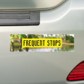 FREQUENT STOPS-bumpersticker Bumpersticker (Op auto)
