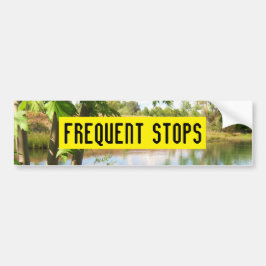 FREQUENT STOPS-bumpersticker Bumpersticker