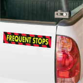 Frequente stoppen bumpersticker (Op Truck)
