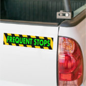 Frequente stoppen bumpersticker (Op Truck)