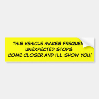 Frequente stops bumpersticker