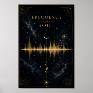 Frequentie van de Ziel Poster   Hemelse Geluidsgol