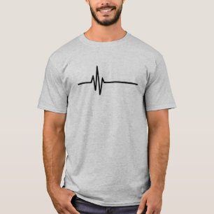 Frequentiepuls hartslag t-shirt