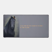 Frère Cheval Noir - Pad Souris, Mat De Bureau (Recto)