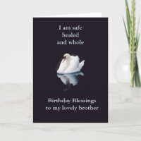 frère de la carte d'anniversaire spirituelle, ou A