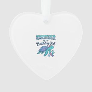 Frère de la chemise de tortue de mer de la fille d