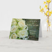 Frère de la perte de droit Carte rose de sympathie (Fleur jaune)