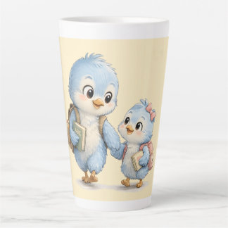 Frère de petit oiseau bleu Grand Mug à café au Lat