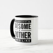 Frère impressionnant de tasse blanche noire, (Devant gauche)