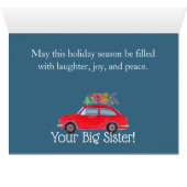 Frère Noël dans la ville personnalisable  (Intérieur Horizontal (Bas))