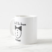 Frère personnalisé de la Groom Tux Mug (Devant gauche)