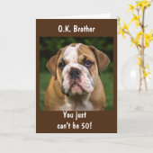 **FRÈRE** SUR VOTRE * 50e* Carte d'anniversaire (Fleur jaune)