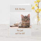 **FRÈRE** SUR VOTRE * 60e* Carte d'anniversaire (Fleur jaune)