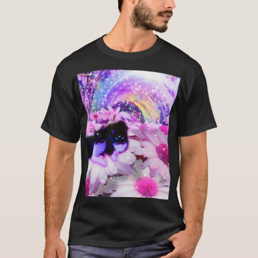 Frères Célestes - T-shirt chat  (Devant)